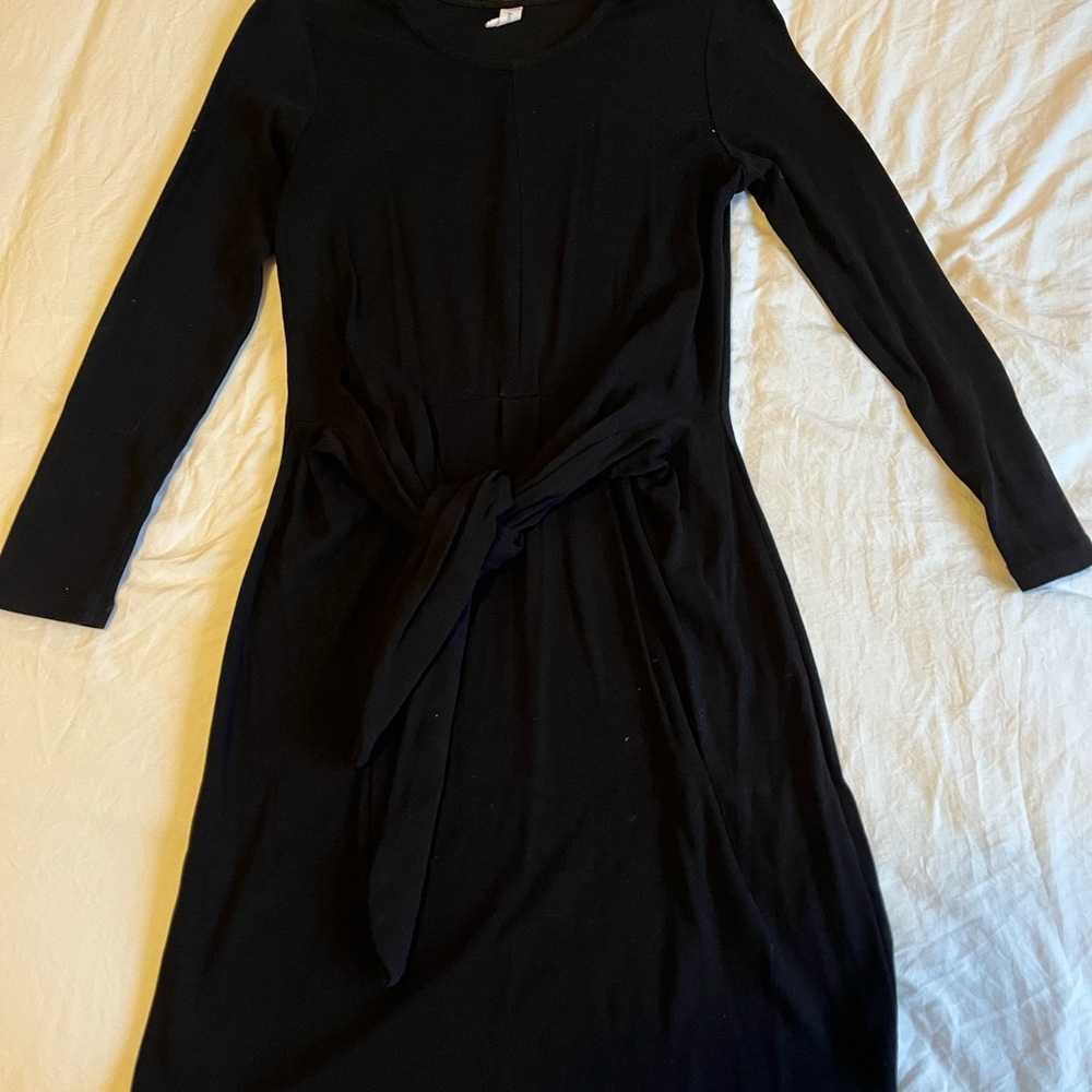 Elegant Black Long Sleeve Dress